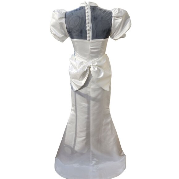 Grace Kelly Style Elegant Classy Wedding Evening Cocktail Couture Runway Dress - Picture 10 of 16